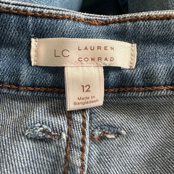 LC Lauren Conrad High Rise Straight Jeans Size 12 - Picture 9 of 14